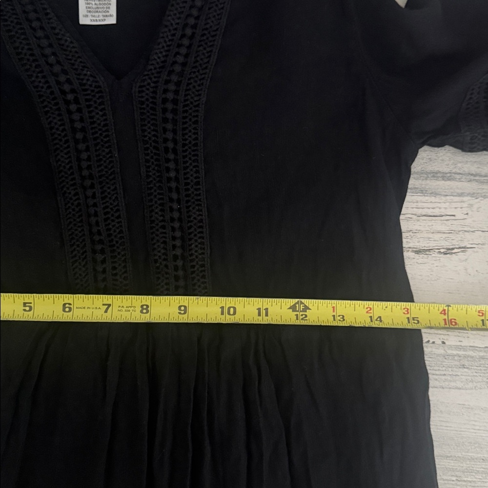 Tommy‎ Bahama delicate flora Maxi dress black XXS - Picture 8 of 9